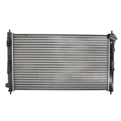 Abbildung von THERMOTEC D75017TT Kühler, Motorkühlung Aluminium für Fahrzeuge mit/ohne Klimaanlage 700 415 23 Schaltgetriebe Kühlrippen mechanisch gefügt