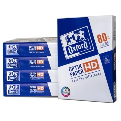 Abbildung von Oxford Kopier /Druckerpapier, Premium, 2.500 Blatt, DIN A4 Papier, 1 Box mit 5 Pack