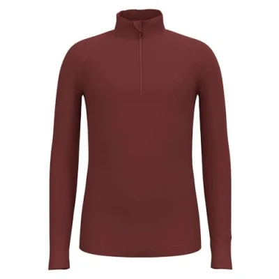 Abbildung von Odlo Kinder Funktionsunterwäsche Langarm Shirt mit Reißverschluss ACTIVE WARM ECO, spiced apple, 140