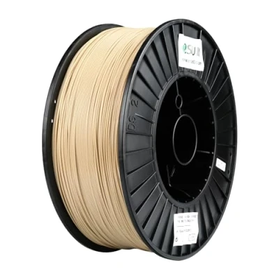 Abbildung von eSUN PLA+ Filament, 1,75 mm, 3D Drucker PLA Plus Maßhaltigkeit +/ 0,03 3 kg Spule, Druck Filament für Drucker, Knochen Weiß