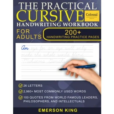 Abbildung von Cursive handwriting workbook for Adults 200+ Pages of practice Adults: hand writing books adults. ... Improve adult