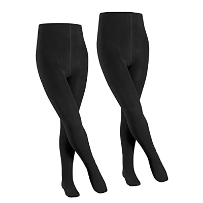 Abbildung von Falke Family 2PACK Everyday Casual Strumpfhose für Kinder, Größe: 80/92, Black
