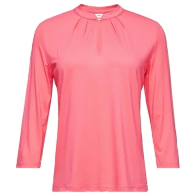 Abbildung von s.Oliver Black Label MET 3/4MOUWEN VAN EEN Langarmshirt, Damen, Größe: 38, Rosa