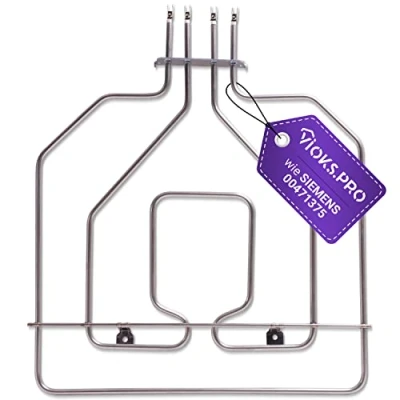 Abbildung von Vioks.pro Oberhitze Heizelement 2800W 230V Ersatz für Bosch Heizspirale Backofen 00471375 Heizstab &amp; Siemens Herd, Constructa Ersatzteile