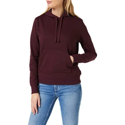 Abbildung von Amazon Essentials Damen Fleece Kapuzenpullover (in Übergröße erhältlich), Burgunderrot, XXL