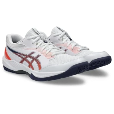 Abbildung von Asics Geltask 4 Handballschuh, Herren, Größe: 44, White/indigo fog Textil/synthetik
