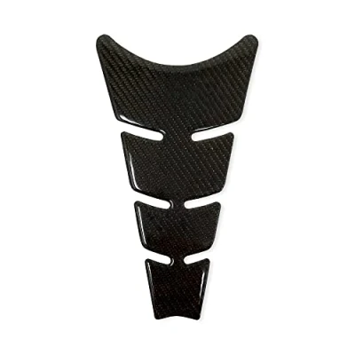 Abbildung von 4R Quattroerre.it 1898 Tankpad 3D Motorrad Tankschutz Slim echte Kohlefaser, 19 x 13 cm, Genuine Carbon Fiber