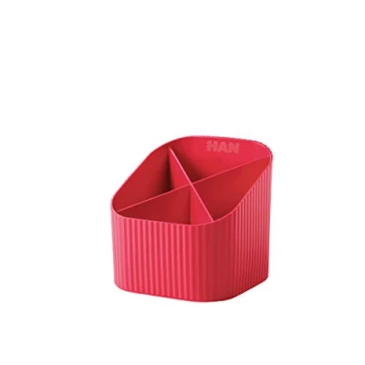 Abbildung von HAN Schreibtischköcher Re X LOOP say yes to 100% recycled, modernes, junges Design für alle Schreibtischutensilien, rot,17238 917