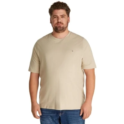 Abbildung von Tommy Hilfiger Essential Solid TEE Tshirt basic, Herren, Größe: XXL, Sandalwood