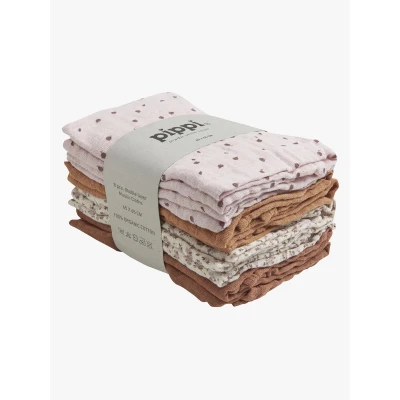 Abbildung von Pippi Musselindecke 8er Pack, Mocha Mousse