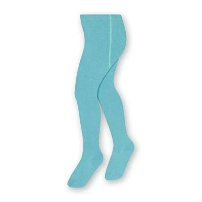 Abbildung von STEVEN Einfache Und Glatte Baumwollstrumpfhose Für Kinder/Höhe 68cm bis 158cm/Perfekt Kühlere Tage/Blickdicht/Strumpfhosen Kinder/Unisex/Alter 0 11/Maritim/116cm 122cm