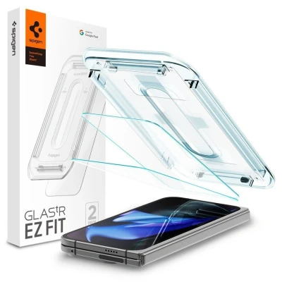 Abbildung von Spigen EZ Fit Gehärtetes Glas Clear Displayschutzfolie Google Pixel 9 Pro Fold 2 Pack