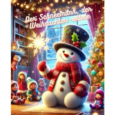 Abbildung von der Schneemann, Weihnachten rettete: Ein magisches Winterabenteuer Bilderbuch für Kinder