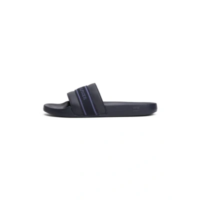 Abbildung von Tommy Hilfiger Damen Badeschuhe Poolslide With Webbing Elegant, Blau (Space Blue), 41