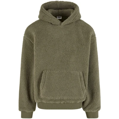 Abbildung von Urban Classics Teddy Kapuzenpullover, Herren, Größe: 4XL, Palegreen
