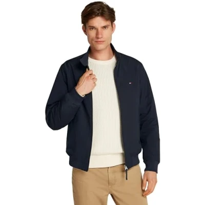 Abbildung von Tommy Hilfiger Harrington Jacket Übergangsjacke, Herren, Größe: Medium, Desert sky