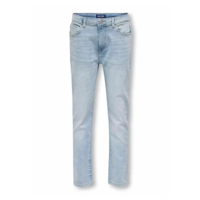 Abbildung von ONLY &amp; SONS junior Osjyoke MID RISE Jeans Slim Fit für Kinder, Größe: 176, Light blue denim