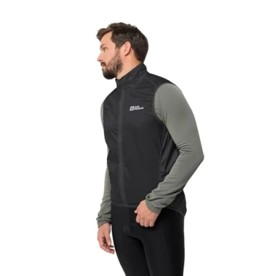Abbildung von Jack Wolfskin Morobbia WIND M Weste, Herren, Größe: Medium, Black