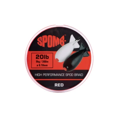 Abbildung von Spomb Braid Red 300m 9kg/20lb 0,18mm Geflochtene Schnur