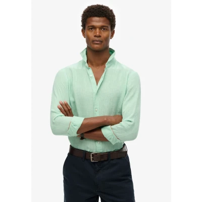 Abbildung von Superdry Vacation LONG Sleeved Hemd, Herren, Größe: XXL, Sea foam green