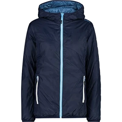 Abbildung von CMP Damen Wendejacke mit fester Kapuze, Himmelblaues Staubblau, D36