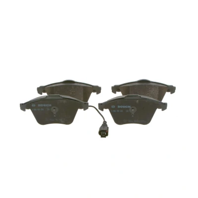 Abbildung von BOSCH 0 986 494 550 Bremsbelagsatz Low Metallic mit integriertem Verschleißwarnkontakt Anti Quietsch Blech, Montageanleitung