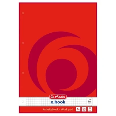 Abbildung von Herlitz 215434 Arbeitsblock x.book DIN A4, 50 Blatt, kariert