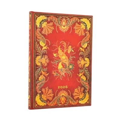 Abbildung von Paperblanks 2026 Fiammetta 12 Monatskalender Midi Horizontal Elastikband Verschluss 160 Pg 100 GSM