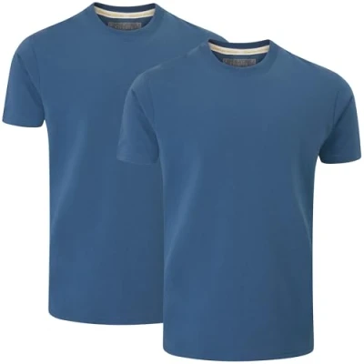 Abbildung von Charles Wilson 2er Packung T Shirts mit Rundhalsausschnitt (XL, Cobalt (0824))
