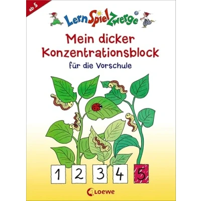 Abbildung von LernSpielZwerge Mein dicker Konzentrationsblock für die Vorschule: Beschäftigungsblock Kinder ab 5 Jahre (LernSpielZwerge Sammelblock)