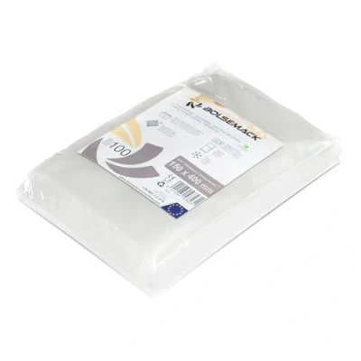 Abbildung von BOLSEMACK Vakuumierbeutel 15x40cm Vakuumbeutel 100 Stück für alle Vakuumierer &amp; lebensmittel Vakuumiergerät Vacuum bags sehr stark reißfest BPA frei