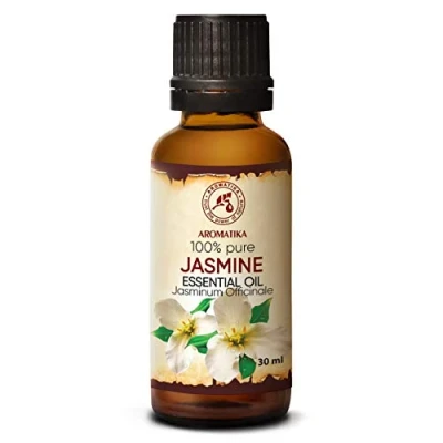 Abbildung von Jasminöl 30ml Jasminum Officinale Naturreines Ätherisches Jasmine Öl für Schönheit Aromatherapie Duftlampe Diffuser Sauna Raumduft Körperpflege