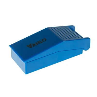 Abbildung von VANLO Pillenteiler aus Kunststoff mit Auffangschale in blau, Medikamententeiler, Pillenschneider, Tablettenteiler, Tablettenschneider