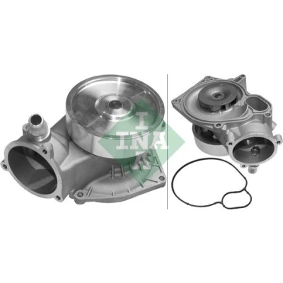 Abbildung von INA 538 0193 10 Wasserpumpe mit Riemenscheibe für Keilrippenriementrieb BMW: 5 Saloon, Touring, X5