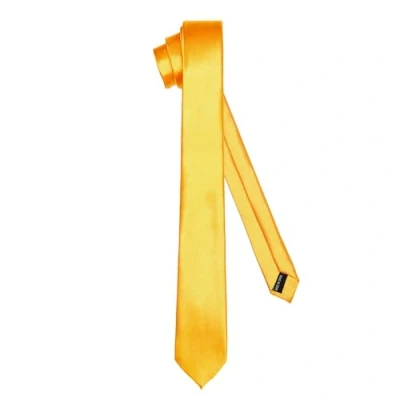Abbildung von Ladeheid Klassische Herren Krawatte, glänzend, Perfekt für Büro &amp; Festlichkeiten, Vielfältige Farben Ideal Geschäftsmeetings, Hochzeiten TMS 6 (150cm x 6cm, Honig)
