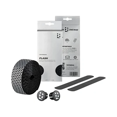 Abbildung von URBAN ZWEIRAD Premium Extra Dry Fahrrad Lenkerband Rennrad Griffband selbstklebend inkl. Alu Lenkerstopfen Gravel, (reflektierend)