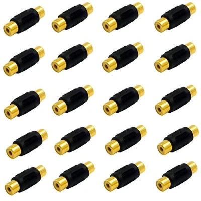 Abbildung von Sienoc 20 Stück Chinch Cinch Cynch RCA Adapter Verbindung Verbindungsstück Kupplung Buchse weiblich