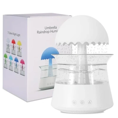Abbildung von Luftbefeuchter, Raumbefeuchter, Humidifier 450 ml, Luftbefeuchter Schlafzimmer, Wolkenluftbefeuchter für Zuhause, Büro, Zimmer, Kinderzimmer (06U Weiß)