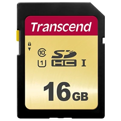 Abbildung von Transcend 16GB SDXC/SDHC 500S Speicherkarte TS16GSDC500S / bis zu 95 MBs lesen und 65 schreiben