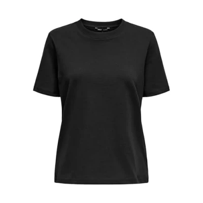 Abbildung von ONLY Onlmonja TEE Tshirt basic, Damen, Größe: XS, Black