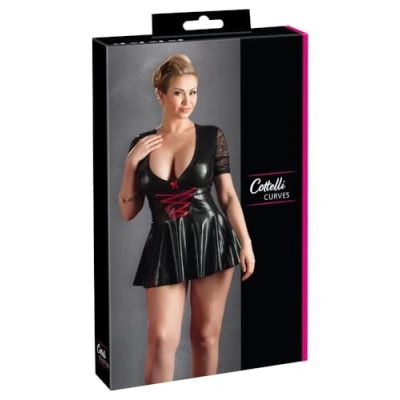 Abbildung von Kleid mit Schnürung und ausgestelltem Rockteil