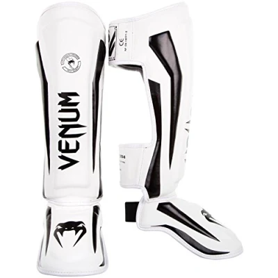 Abbildung von Venum Unisex Elite Stehende Schienbeinschoner, Weiß / Schwarz, M EU