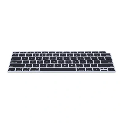 Abbildung von kwmobile Silikon Tastaturschutz für Apple MacBook Air 13&quot; 2018 2019 2020 A1932 QWERTY US Keyboard Cover Abdeckung Schwarz