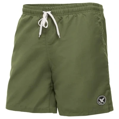 Abbildung von Ladeheid Badehose Herren, Bequeme Lange Badeshorts mit Breitem Gummibund, Kordelzug und Taschen, Schwimmhose Boardshorts LA40 129 (Dunkelgrün, 4XL)