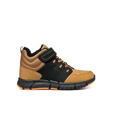 Abbildung von Geox Flexyper BOY ABX Snowboot/Winterstiefel für Kinder, Größe: 38, Black/dark yellow Schuhe