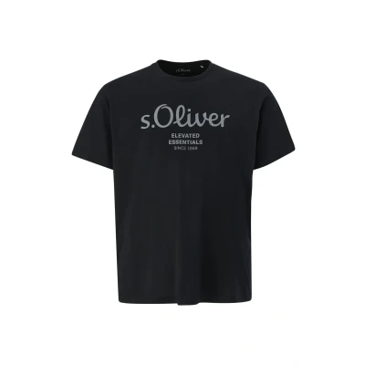 Abbildung von s.Oliver MET LOGO Tshirt print, Herren, Größe: XXL, Schwarz