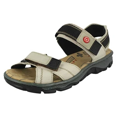 Abbildung von Rieker Damen 68851 Sandalen, Crema Champignon, 40 EU