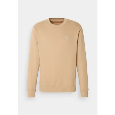 Abbildung von Scotch &amp; Soda Herren Essential Badge Logo Crewneck Sweatshirt, Sand, XL