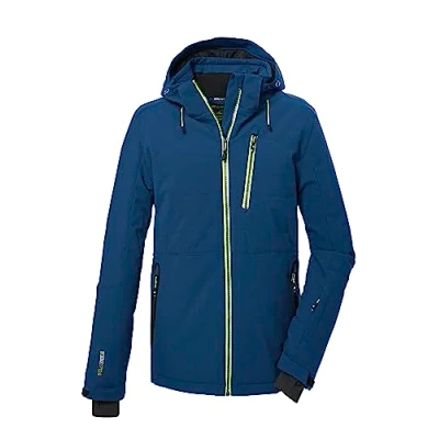 Abbildung von killtec Herren Skijacke/Jacke in Daunenoptik mit abzippbarer Kapuze und Schneefang KSW 68 MN SKI QLTD JCKT, dunkelpetrol, XL, 39732 000