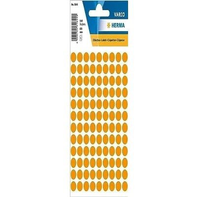 Abbildung von HERMA 1844 Punktaufkleber Klebepunkte leuchtorange, 540 Stück, Ø 8 mm, 108 pro Bogen, selbstklebend, Markierungspunkte für Kalender Planer Basteln, matt, blanko Papier Farbpunkte Etiketten Aufkleber